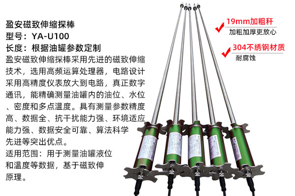 盈安YA-U100系列型磁致伸縮液位計(jì)的用途